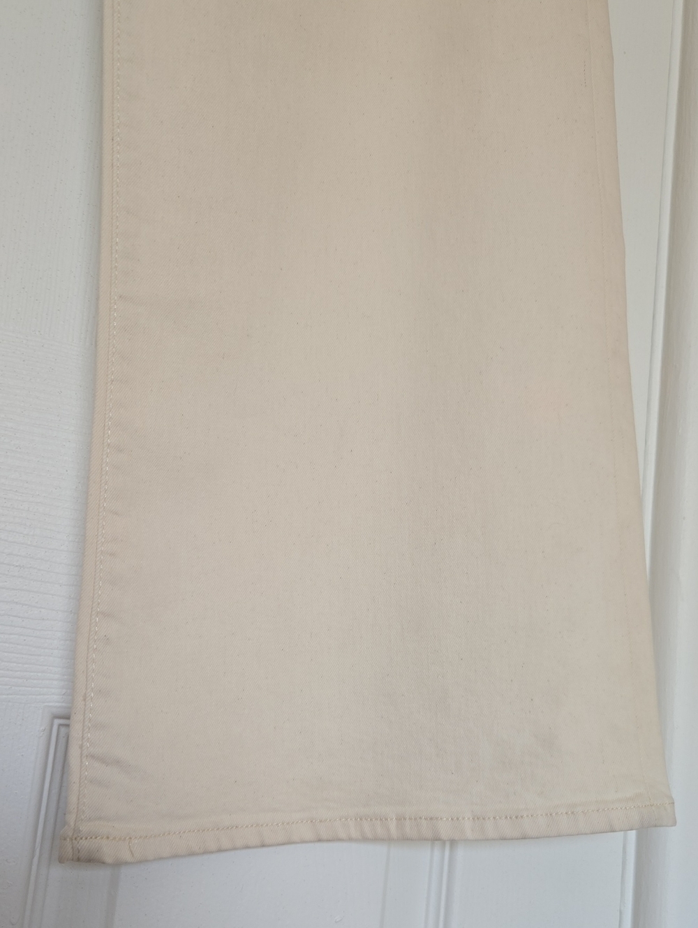 Hudson Jolene Ecru Wide Leg Jeans Women’s 28 High Rise 32” Inseam - Picture 6 of 16